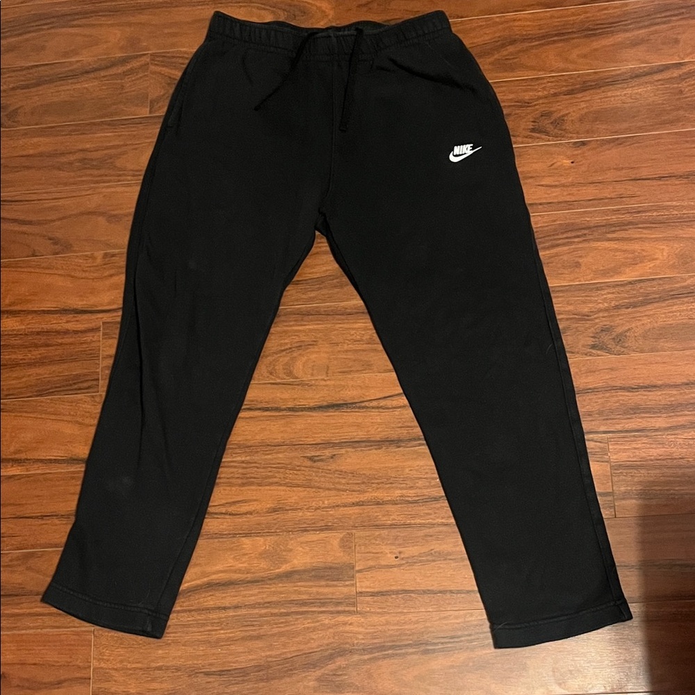 Nike Black sweatpants with White Logo